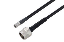 PE3C9834 - N Male to Reverse Polarity SMA Plug Low Loss Cable Using TCOM-240 Coax with Times Microwave Components
