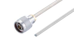 PE3C9888 - N Male to Straight Cut Lead Cable Using Tinned RG402 Coax