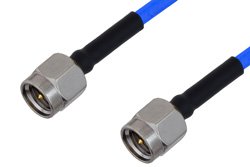 PE3CA1039 - SMA Male to SMA Male Cable Using PE-086FLEX Coax , LF Solder