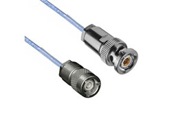 PE3CA2414 - TRS Subminiature 3-Slot Solder/Clamp Plug to TRB 3-Slot Solder/Clamp Plug M17/176-00002 .129 O.D. Cable