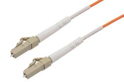 PE3FCA002 - Fiber Optic Patch Cable, Simplex LC UPC to LC UPC, MM OM1, 2.0mm Riser cable, Orange