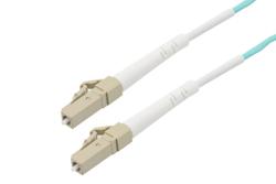 PE3FCA020 - Fiber Optic Patch Cable, Simplex LC UPC to LC UPC, MM OM4, 2.0mm Riser, Aqua