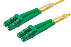 PE3FCA074 - Fiber Optic Patch Cable, Duplex LC APC to LC APC, SM OS2, 2.0mm Plenum, Yellow