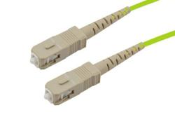 PE3FCA117 - Fiber Optic Patch Cable, Simplex SC UPC to SC UPC, MM OM5, 2.0mm LSZH, Lime Green