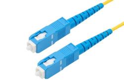 PE3FCA120 - Fiber Optic Patch Cable, Simplex SC UPC to SC UPC, SM OS2, 2.0mm Riser, Yellow