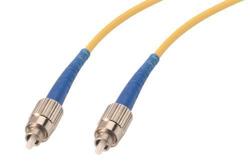 PE3FCA132 - Fiber Optic Patch Cable, Simplex FC UPC, NK to FC UPC, NK, SM OS2, 2.0mm Riser, Yellow