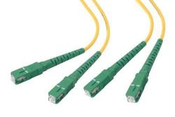 PE3FCA174 - Fiber Optic Patch Cable, Dual SC APC to SC APC, SM OS2, 2.0mm LSZH, Yellow