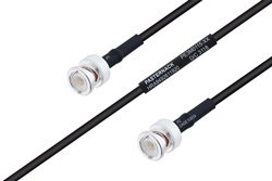 PE3M0115 - MIL-DTL-17 BNC Male to BNC Male Cable Using M17/183-00001 Coax