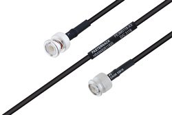 PE3M0118 - MIL-DTL-17 BNC Male to TNC Male Cable Using M17/183-00001 Coax