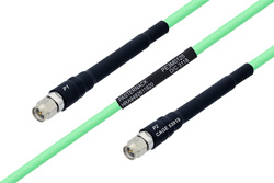 Temperature Conditioned SMA Male to SMA Male Low Loss Cable Using PE-P142LL Coax