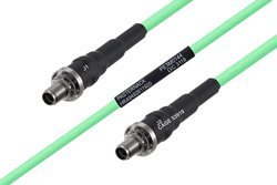 Temperature Conditioned SMA Female Bulkhead to SMA Female Bulkhead Low Loss Cable Using PE-P142LL Coax