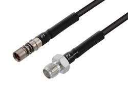 PE3M0346 - BMZ Size 8 D38999 Contact Socket to SMA Female Cable Using M17/119-RG174 Coax with HeatShrink, LF Solder