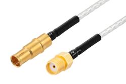 PE3M0355 - MIL Size 8 D38999 Contact Socket to SMA Female Cable Using PE-SR405FL Coax with HeatShrink, LF Solder