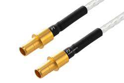 PE3M0367 - BMA Size 8 D38999 Contact Pin to BMA Size 8 D38999 Contact Pin Cable Using PE-141FL-NM Coax with HeatShrink, LF Solder