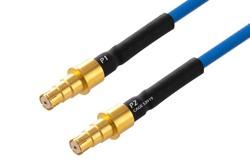 PE3M0368 - BMB Size 8 D38999 Contact Pin to BMB Size 8 D38999 Contact Pin Cable Using PE-P141 Coax with HeatShrink, LF Solder