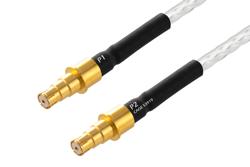 PE3M0369 - BMB Size 8 D38999 Contact Pin to BMB Size 8 D38999 Contact Pin Cable Using PE-141FL-NM Coax with HeatShrink, LF Solder