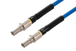 PE3M0370 - BMZ Size 8 D38999 Contact Pin to BMZ Size 8 D38999 Contact Pin Cable Using PE-P141 Coax with HeatShrink, LF Solder