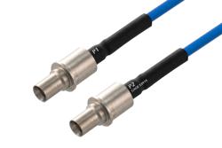 PE3M0376 - BMZ Size 8 D38999 Contact Pin to BMZ Size 8 D38999 Contact Pin (40 GHz) Cable Using PE-P086 Coax with HeatShrink, LF Solder
