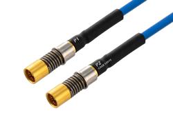 PE3M0391 - BMA Size 8 D38999 Contact Socket to BMA Size 8 D38999 Contact Socket Cable Using PE-P141 Coax with HeatShrink, LF Solder