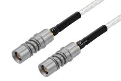 PE3M0398 - BMZ Size 8 D38999 Contact Socket to BMZ Size 8 D38999 Contact Socket Cable Using PE-SR405FL Coax with HeatShrink, LF Solder