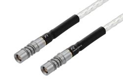 PE3M0400 - BMZ Size 8 D38999 Contact Socket to BMZ Size 8 D38999 Contact Socket Cable Using PE-141FL-NM Coax with HeatShrink, LF Solder