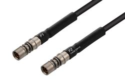 PE3M0401 - BMZ Size 8 D38999 Contact Socket to BMZ Size 8 D38999 Contact Socket Cable Using M17/119-RG174 Coax with HeatShrink, LF Solder