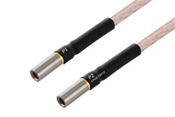PE3M0408 - MIL Size 16 Contact Socket to MIL Size 16 Contact Socket Cable, D38999 Series II, Using M17/113-RG316 Coax with HeatShrink, LF Solder