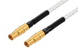 PE3M0412 - MIL Size 8 D38999 Contact Socket to MIL Size 8 D38999 Contact Socket Cable Using PE-141FL-NM Coax with HeatShrink, LF Solder