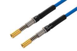 PE3M0418 - SMPS Size 16 D38999 Contact Socket to SMPS Size 16 D38999 Contact Socket Cable Using PE-P047 Coax with HeatShrink, LF Solder
