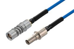 PE3M0427 - BMZ Size 8 D38999 Contact Pin to BMZ Size 8 D38999 Contact Socket Cable Using PE-P086 Coax with Heat Shrink, LF Solder
