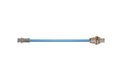 PE3MP2192 - 78 Ohm TRB 3-Slot Solder/Clamp Plug to 3-Lug Solder/Clamp Insulated Bulkhead Jack for PE-30-02001 Twinax (.242 O.D.) Cable