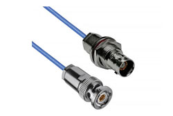 PE3MP2224 - TRB 3-Slot Plug to TRB Bulkhead Non-Insulated Jack 1553 Cable Using 78 Ohm PE-30-02003 Coax
