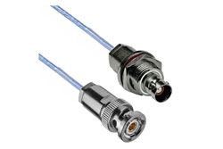 PE3MP2290 - TRB 3-Slot Solder/Clamp Plug to 3-Lug Solder/Clamp Bulkhead Isolated Cable Jack M17-176-00002 .129 O.D. Cable