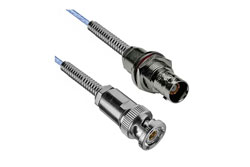 PE3MP2411 - TRB Bend Relief 3-Slot Solder/Clamp Plug to TRB Bend Relief 3-Lug Solder/Clamp Non-Isolated Bulkhead Jack M17-176-00002 Cable