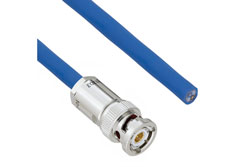PE3MSA00225 - Halogen Free 78 Ohm TRB 3-Slot Solder/Clamp Plug with Blunt Cut for TWCH-78-2 Twinaxial MIL-STD-1553 Cable (.242" O.D.) -30C +80C