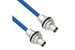 PE3MSA00236 - Halogen Free 3-Lug TRB Bulkhead Insulated Jack to Jack for 78 Ohm TWCH-78-2 Cable
