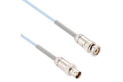 PE3MSA00443 - Lead Free Bend Relief 3-Slot TRB Plug to Bend Relief 3-Lug TRB Jack for 78 Ohm M17/176-00002 Cable