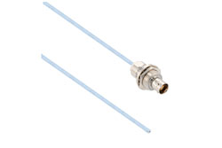 PE3MSA00451 - Lead Free 3-Lug TRB Bulkhead Insulated Jack with Blunt Cut for 78 Ohm M17/176-00002 Cable