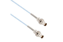 PE3MSA00454 - Lead Free Bend Relief 3-Lug TRB Non-Insulated Bulkhead Jack to Jack for 78 Ohm M17/176-00002 Cable