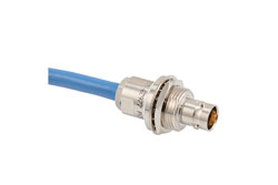 PE3MSA00555 - Lead Free 3-Lug TRB Bulkhead Insulated Jack with Blunt for 78 Ohm PE-30-02001 Cable