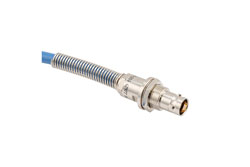 PE3MSA00561 - Lead Free Bend Relief 3-Lug TRB Non-Insulated Bulkhead Jack with Blunt Cut  for PE-30-02001 Cable