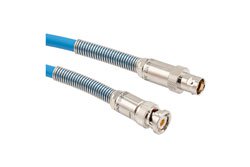 PE3MSA00582 - Lead Free LSZH Bend Relief 3-Slot TRB Plug to Bend Relief 3-Lug TRB Jack for 78 Ohm TWCH-78-2 Cable