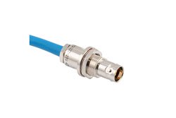 PE3MSA00588 - LSZH 3-Lug TRB Non-Insulated Bulkhead Jack with Blunt Cut  1553 Cable Using 78 Ohm TWCH-78-2 Twinax