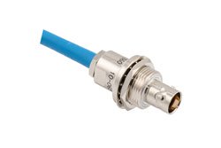 PE3MSA00590 - Lead Free LSZH 3-Lug TRB Bulkhead Insulated Jack with Blunt Cut for 78 Ohm TWCH-78-2 Cable
