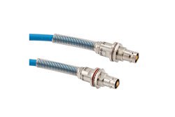 PE3MSA00595 - LSZH Bend Relief 3-Lug TRB Non-Insulated Bulkhead Jack to Jack 1553 Cable Using 78 Ohm TWCH-78-2 Twinax