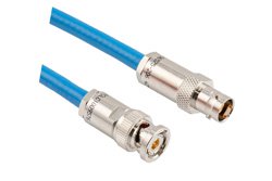 PE3MSA00652 - TRB 3-Slot Plug to TRB 3-Lug Jack 1553 Cable Using 124 Ohm TWC-124-2 Coax