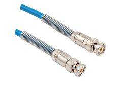 PE3MSA00655 - TRB 3-Slot Plug to TRB 3-Slot Plug 1553 Cable Using 124 Ohm TWC-124-2 Coax Bend Relief Spring