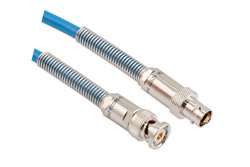 PE3MSA00657 - TRB 3-Slot Plug to TRB 3-Lug Jack 1553 Cable Using 124 Ohm TWC-124-2 Coax Bend Relief Spring