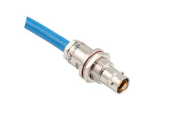 PE3MSA00663 - TRB 3-Lug Jack Bulkhead to Blunt Cut Genderless 1553 Cable Using 124 Ohm TWC-124-2 Coax