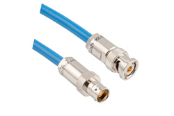PE3MSA00680 - TRB 2-Slot Plug to TRB 3-Lug JACK 1553 Cable Using 124 Ohm TWC-124-2 Coax
